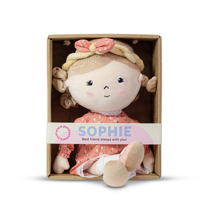Petite&Mars Cudly Toy Muñeco de Peluche Suave 35 cm desde 0 Meses