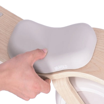Bravold EcoBike Bicicleta de equilibrio de madera para niños (2-5 años) con asiento acolchado, ruedas silenciosas EVA y diseño premium