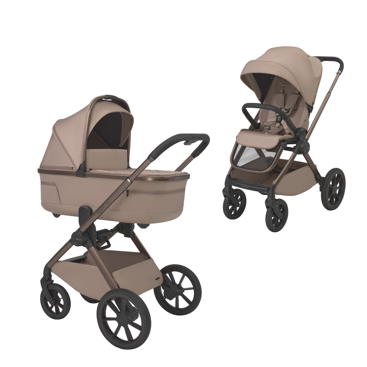 Espiro Clodi 2 en 1 | Carrito de bebé ligero, compacto y fácil de plegar