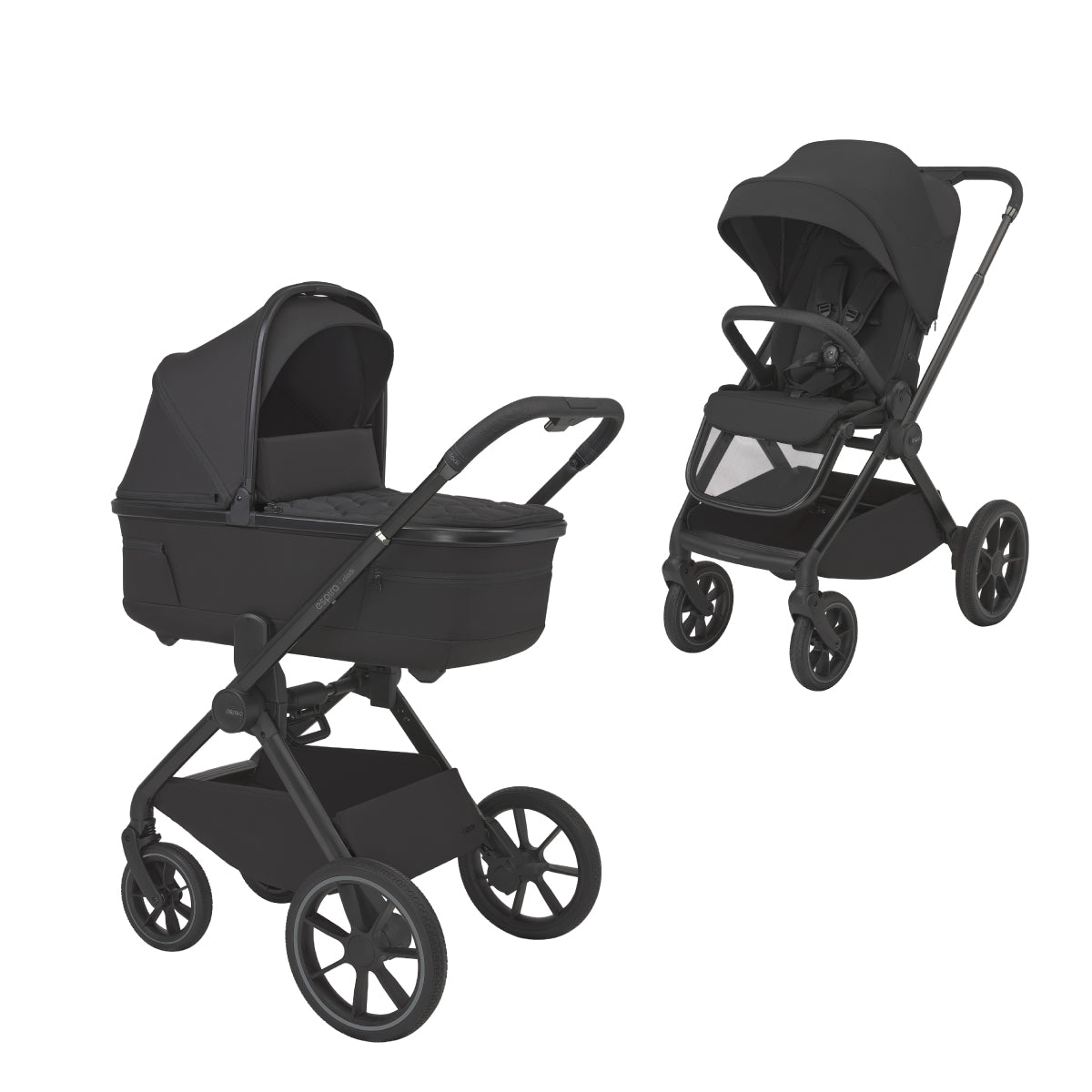 Espiro Clodi 2 en 1 | Carrito de bebé ligero, compacto y fácil de plegar