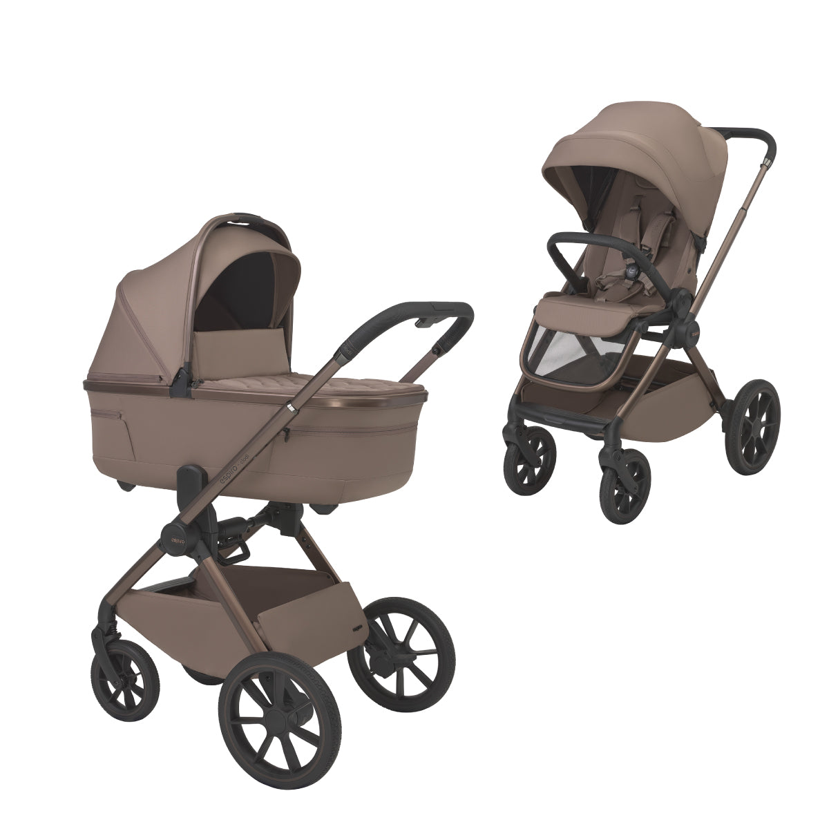 Espiro Clodi 2 en 1 | Carrito de bebé ligero, compacto y fácil de plegar
