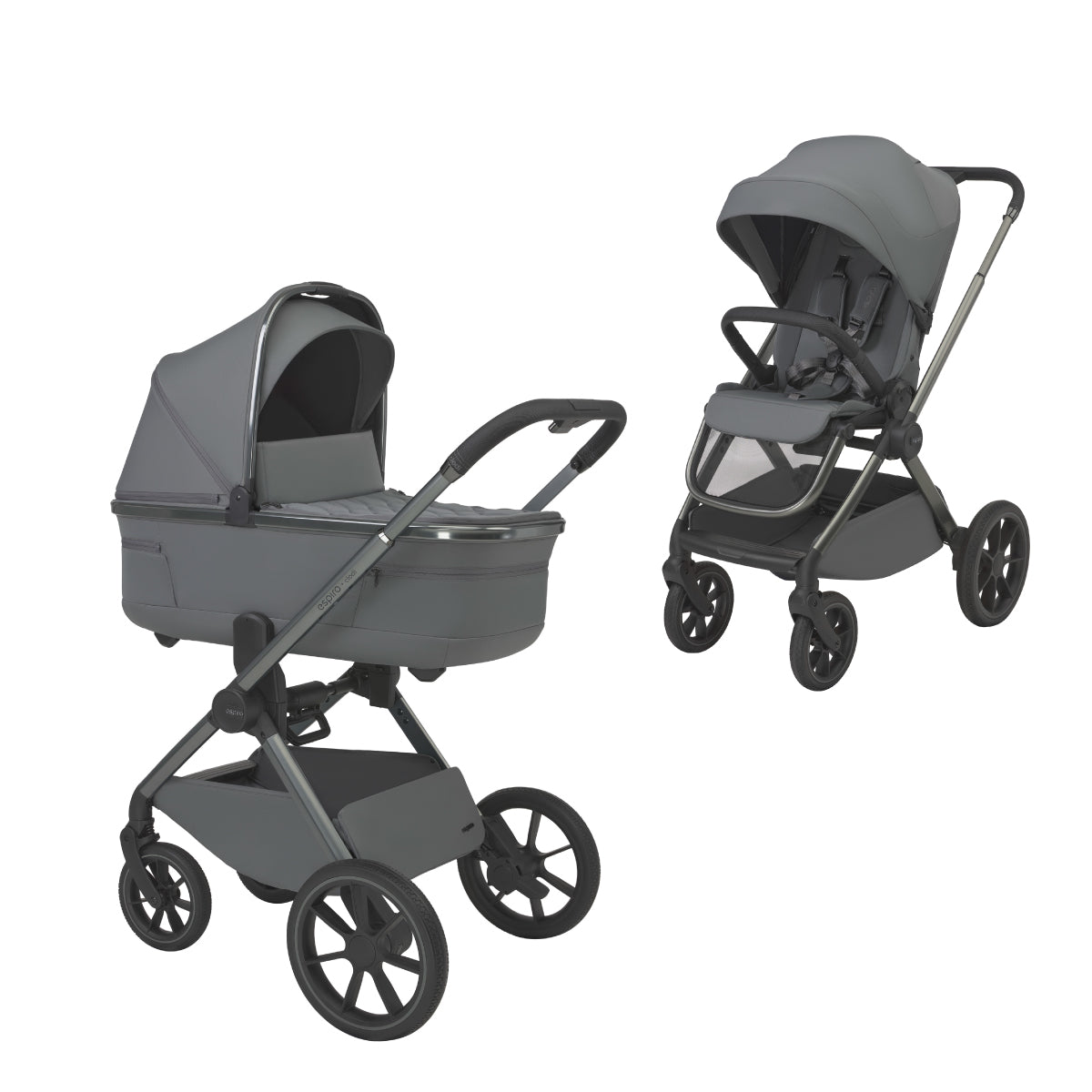 Espiro Clodi 2 en 1 | Carrito de bebé ligero, compacto y fácil de plegar