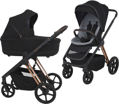 Carrito de Bebé Espiro Miloo 2.0 Duo con Accesorios | Capazo y Silla de Paseo Premium
