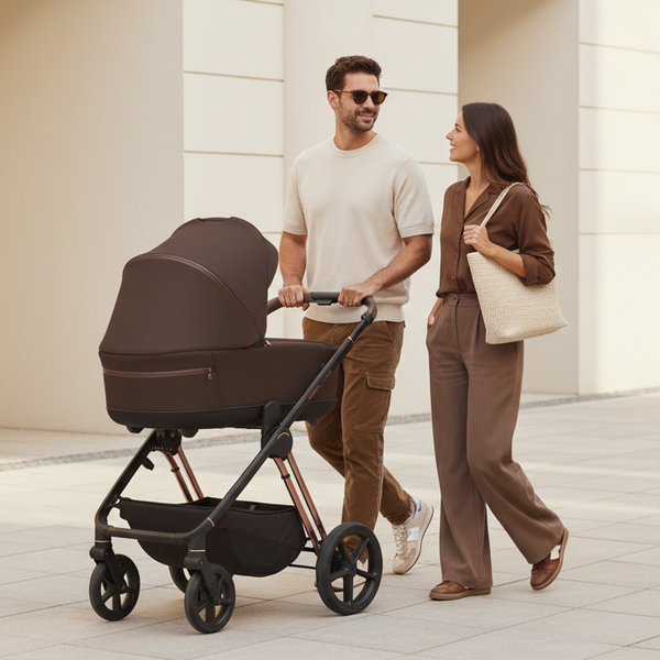 Carrito de Bebé Espiro Miloo 2.0 Duo con Accesorios | Capazo y Silla de Paseo Premium
