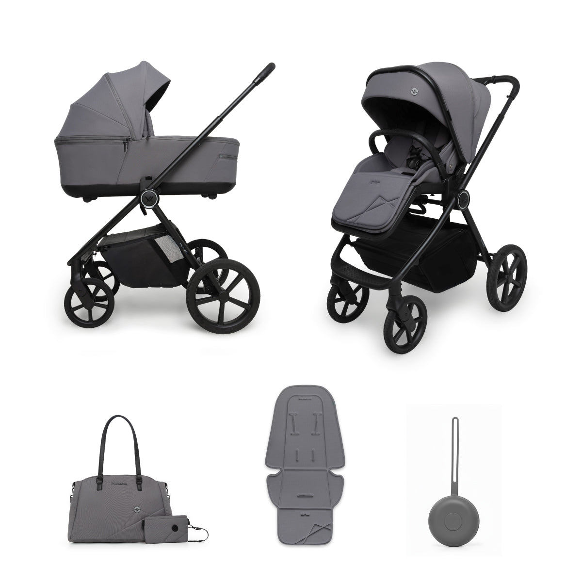 Carro de bebé Muuvo One 2 en 1 | Ligero, autoplegable y todoterreno