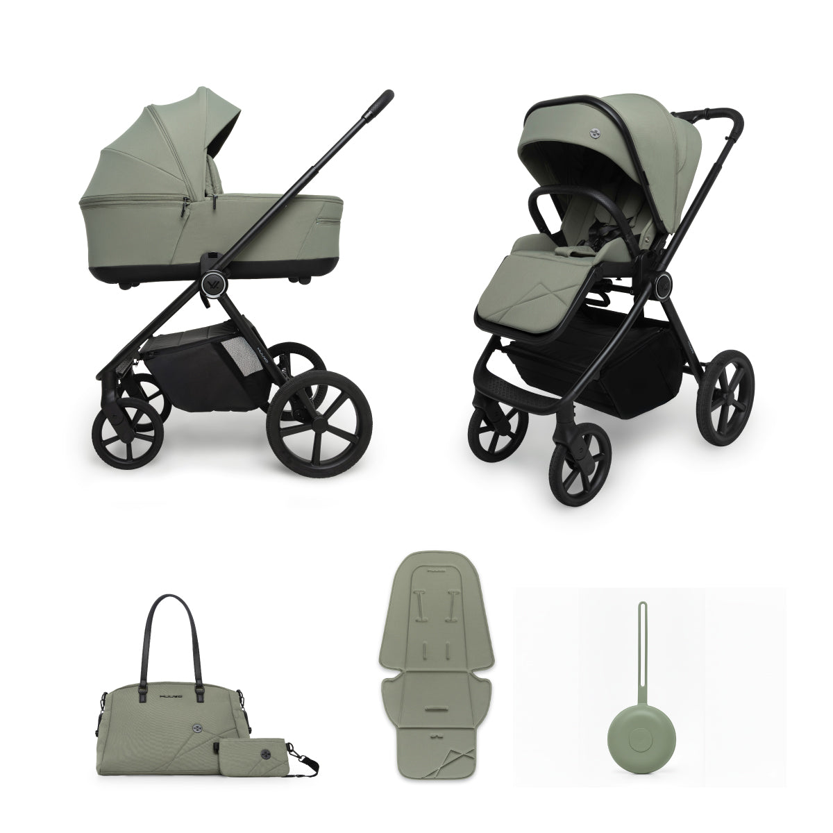 Carro de bebé Muuvo One 2 en 1 | Ligero, autoplegable y todoterreno