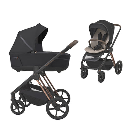 Carrito de Bebé Espiro Miloo 2.0 Duo con Accesorios | Capazo y Silla de Paseo Premium