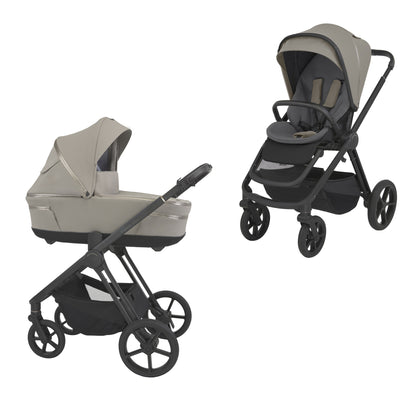 Carrito de Bebé Espiro Miloo 2.0 Duo con Accesorios | Capazo y Silla de Paseo Premium