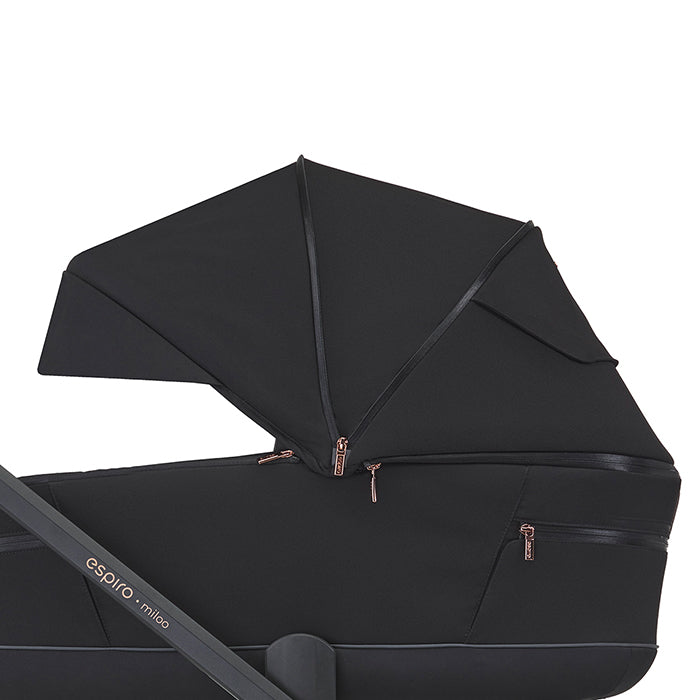Carrito de Bebé Espiro Miloo 2.0 Duo con Accesorios | Capazo y Silla de Paseo Premium