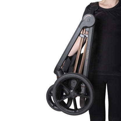 Carrito de Bebé Espiro Miloo 2.0 Duo con Accesorios | Capazo y Silla de Paseo Premium